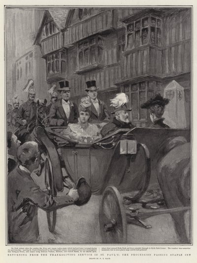 Retur fra Thanksgiving-gudstjenesten i St Paul